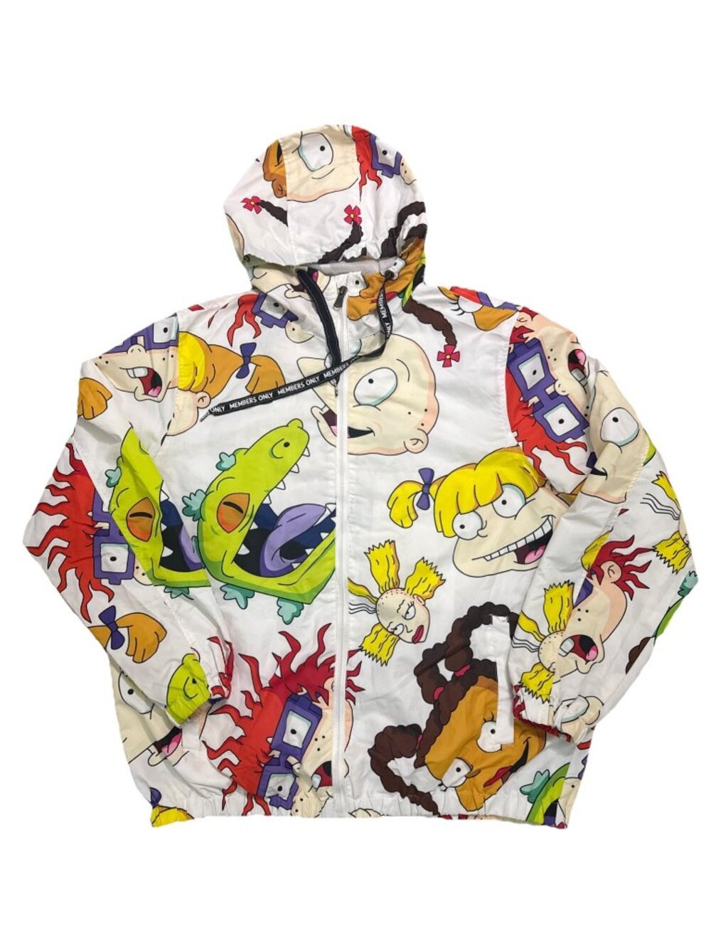 Members Only Nickelodeon Men’s Rugrats Cartoon Comic Windbreaker Jacket Size L